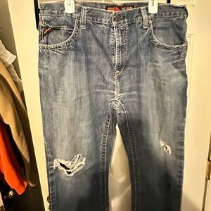 Ariat Men's Light Blue Ripped Slim Jeans